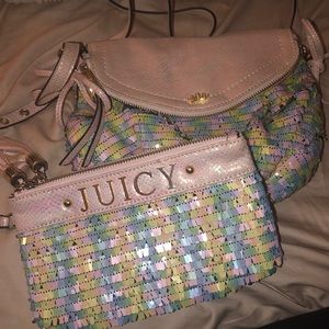 Juicy couture wristlet and crossbody